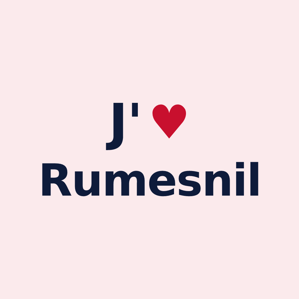 Magnet personnalisé Rumesnil — design J'aime Rumesnil