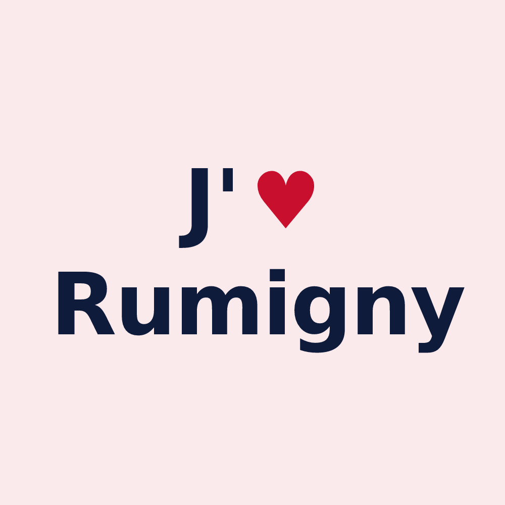 Magnet personnalisé Rumigny — design J'aime Rumigny