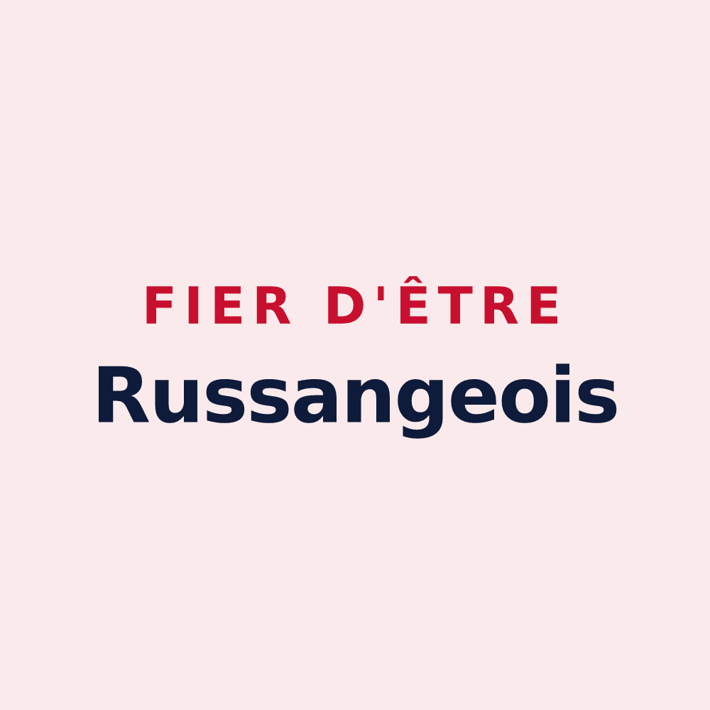 Magnet « Fier d'être Russangeois » — design pour Russange