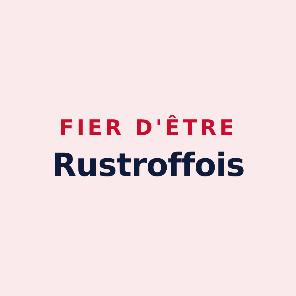 Magnet « Fier d'être Rustroffois » — design pour Rustroff