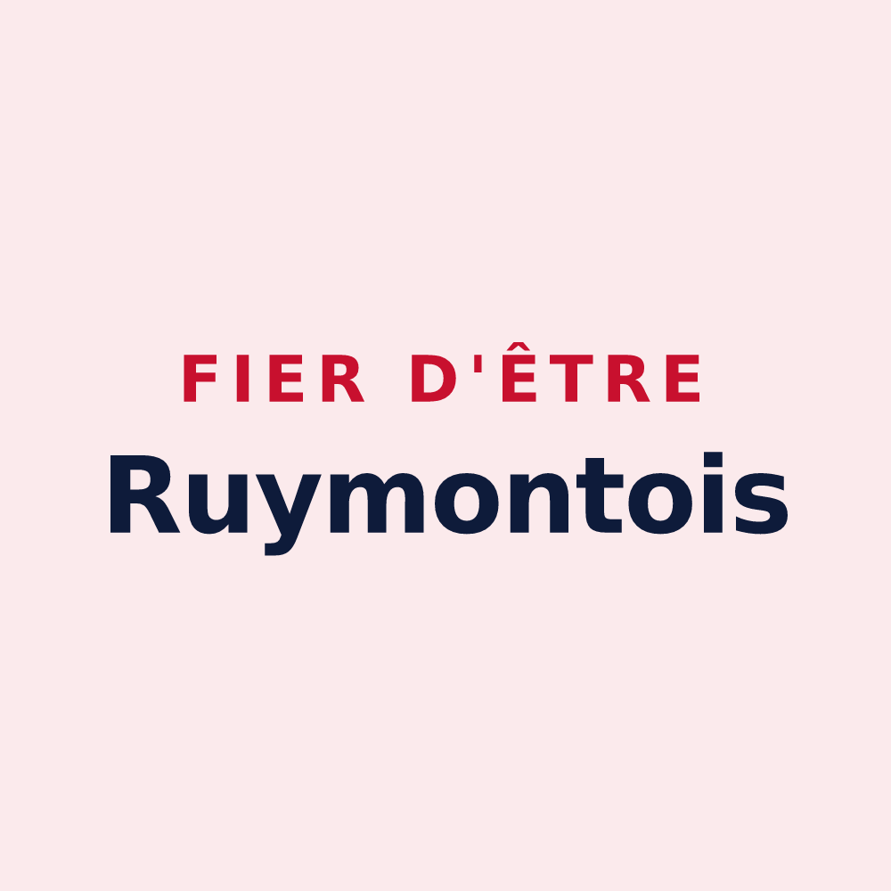Magnet « Fier d'être Ruymontois » — design pour Ruy-Montceau