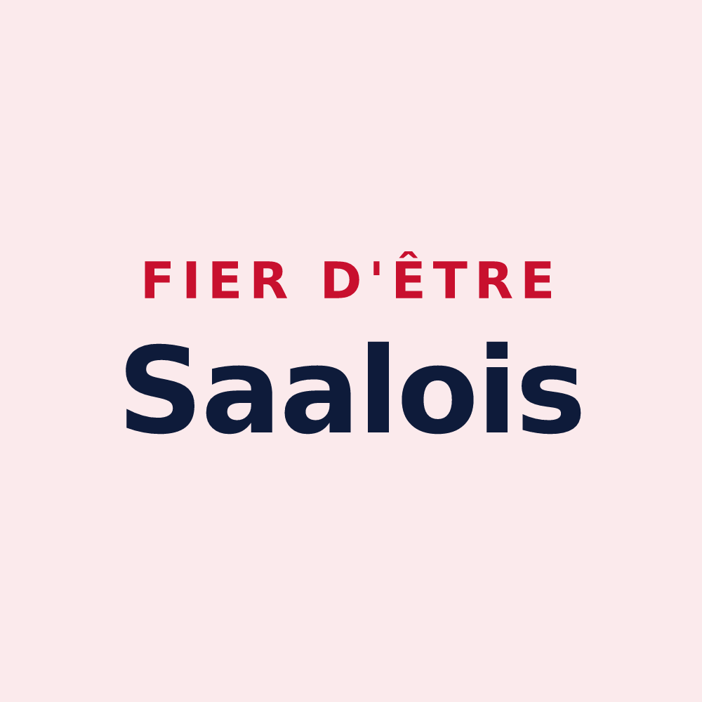 Magnet « Fier d'être Saalois » — design pour Saales