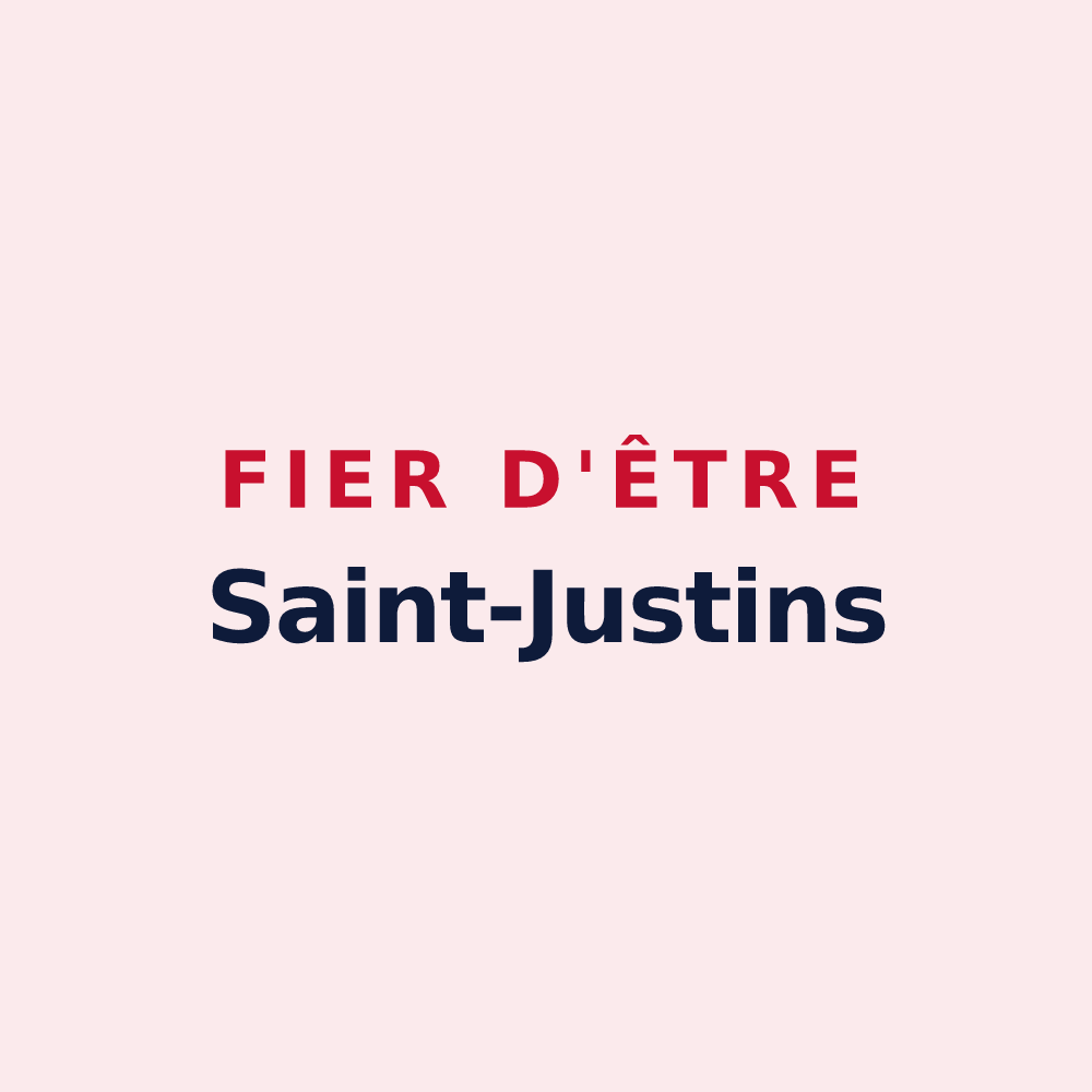 Magnet « Fier d'être Saint-Justins » — design pour Saâne-Saint-Just
