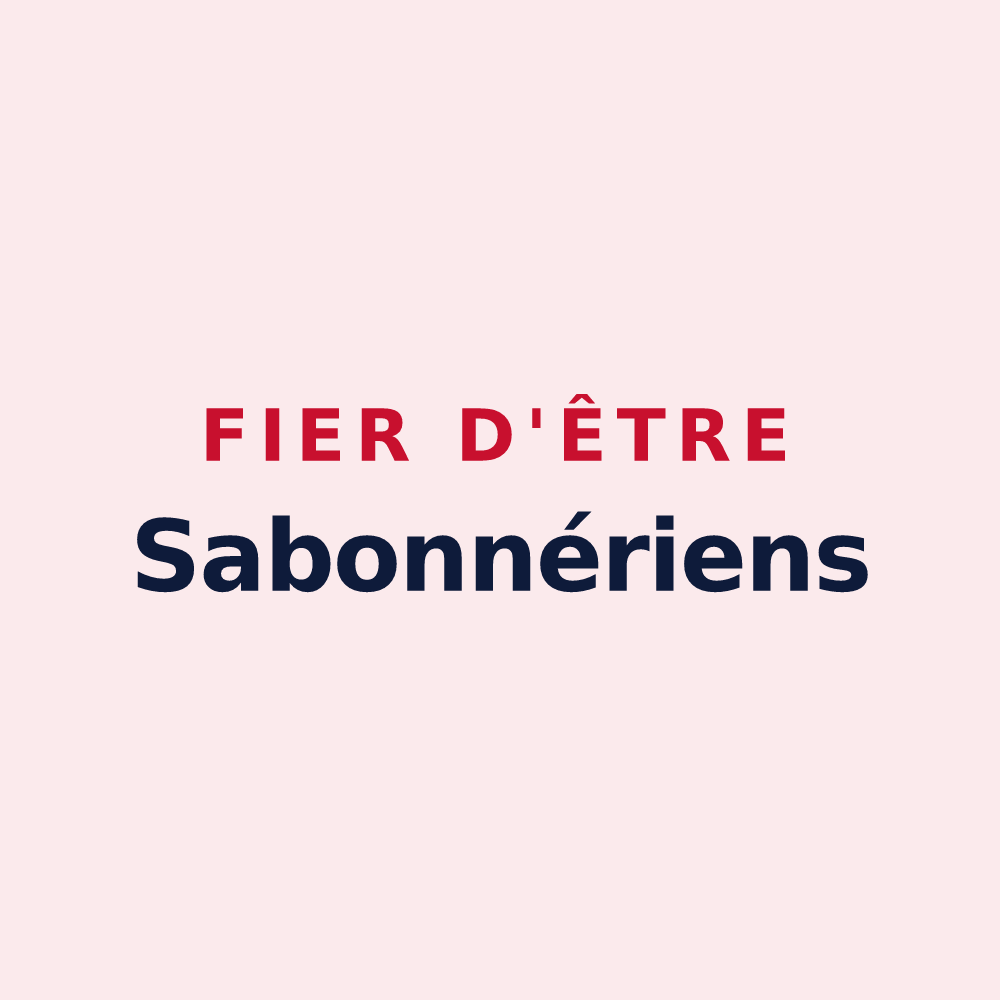 Magnet « Fier d'être Sabonnériens » — design pour Sabonnères