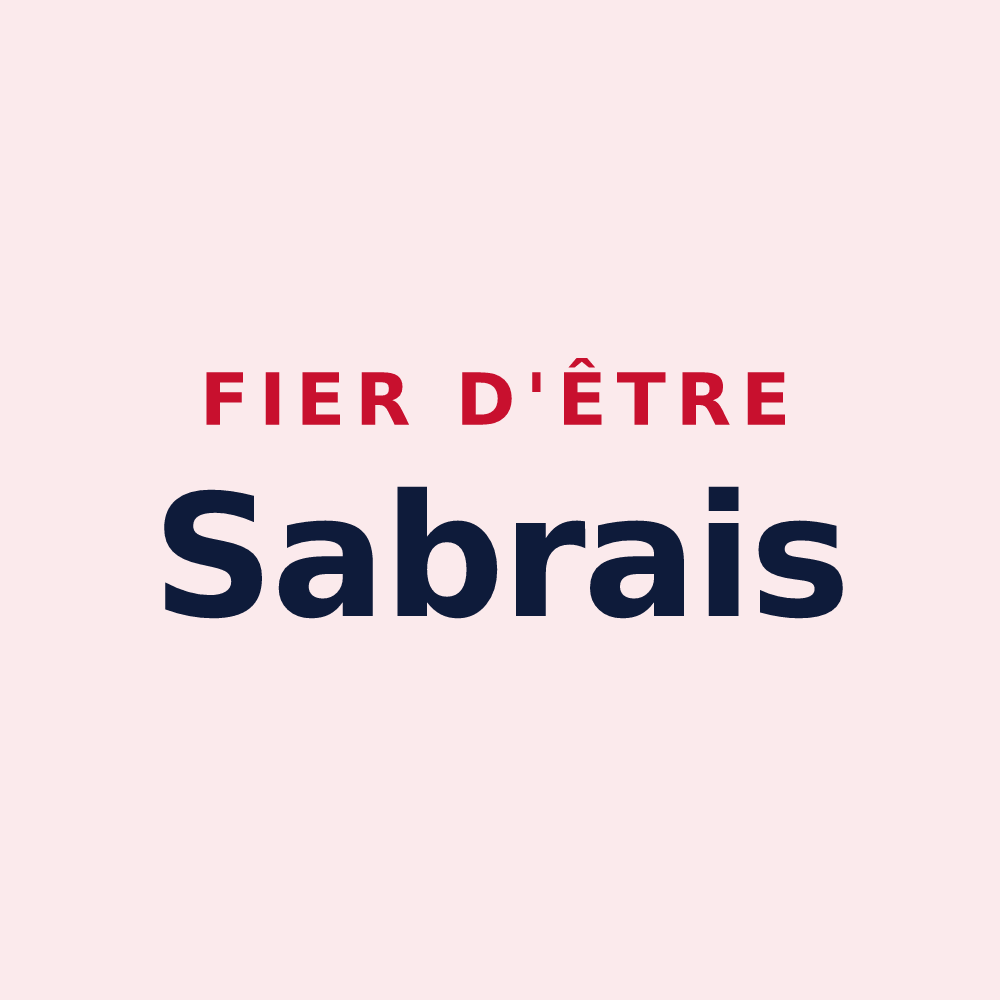Magnet « Fier d'être Sabrais » — design pour Sabres