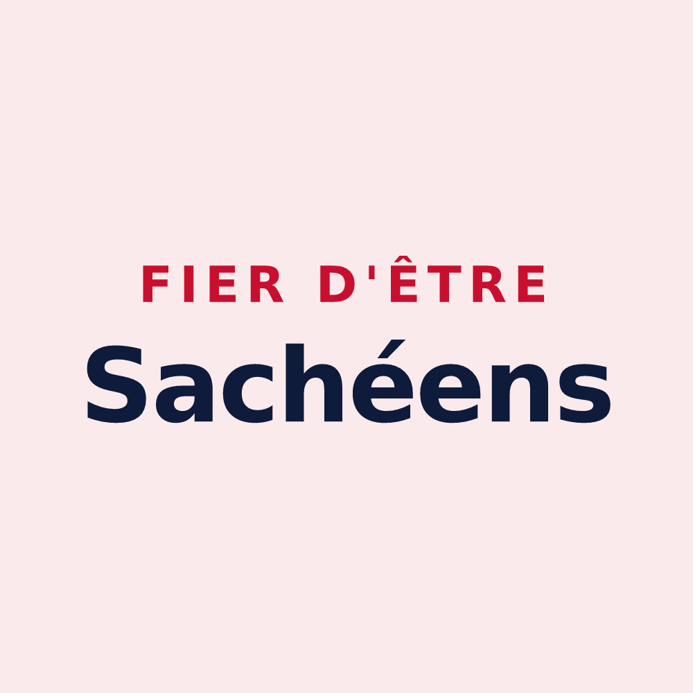 Magnet « Fier d'être Sachéens » — design pour Saché