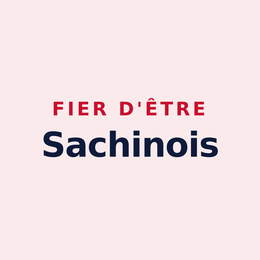 Magnet « Fier d'être Sachinois » — design pour Sachin