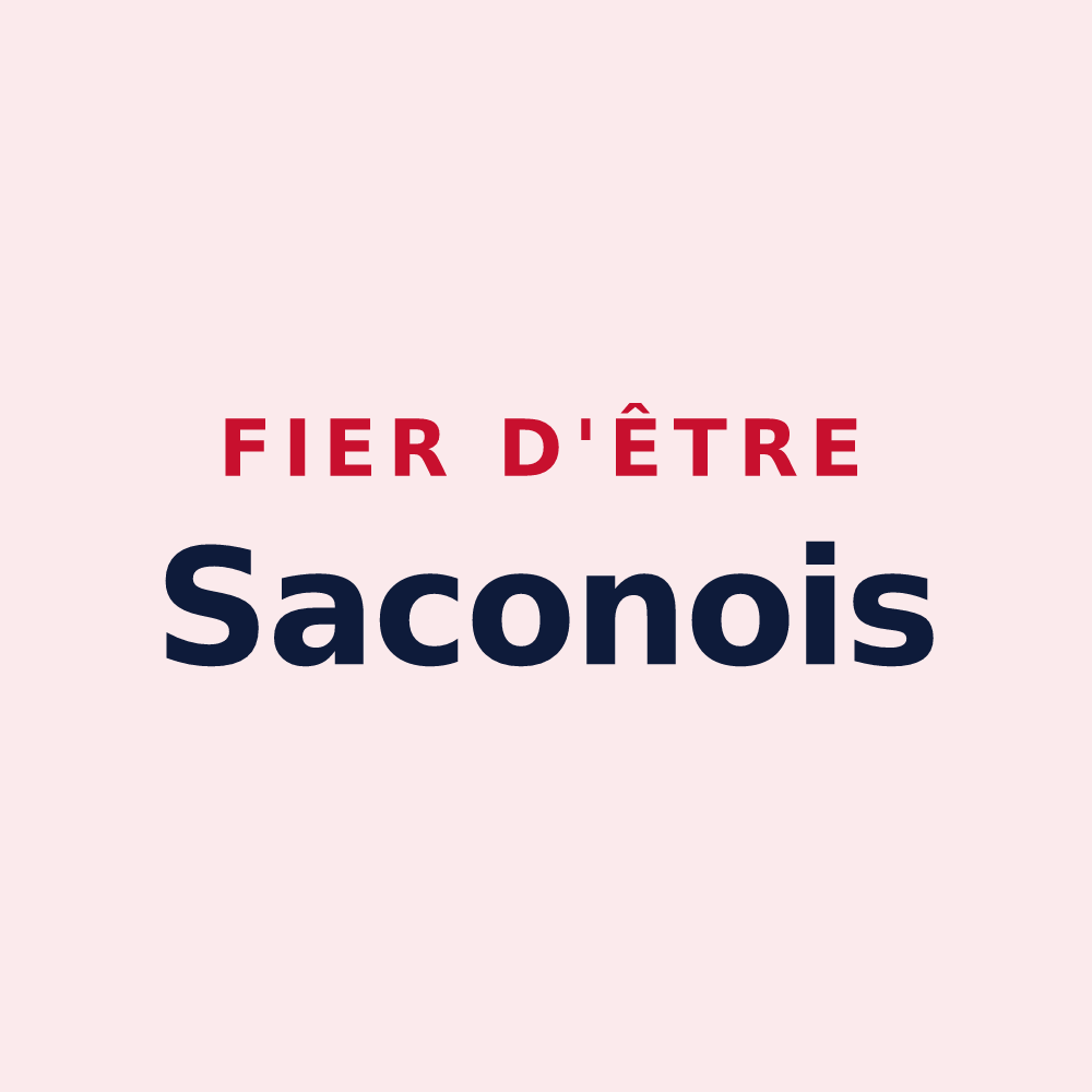 Magnet « Fier d'être Saconois » — design pour Saconin-et-Breuil