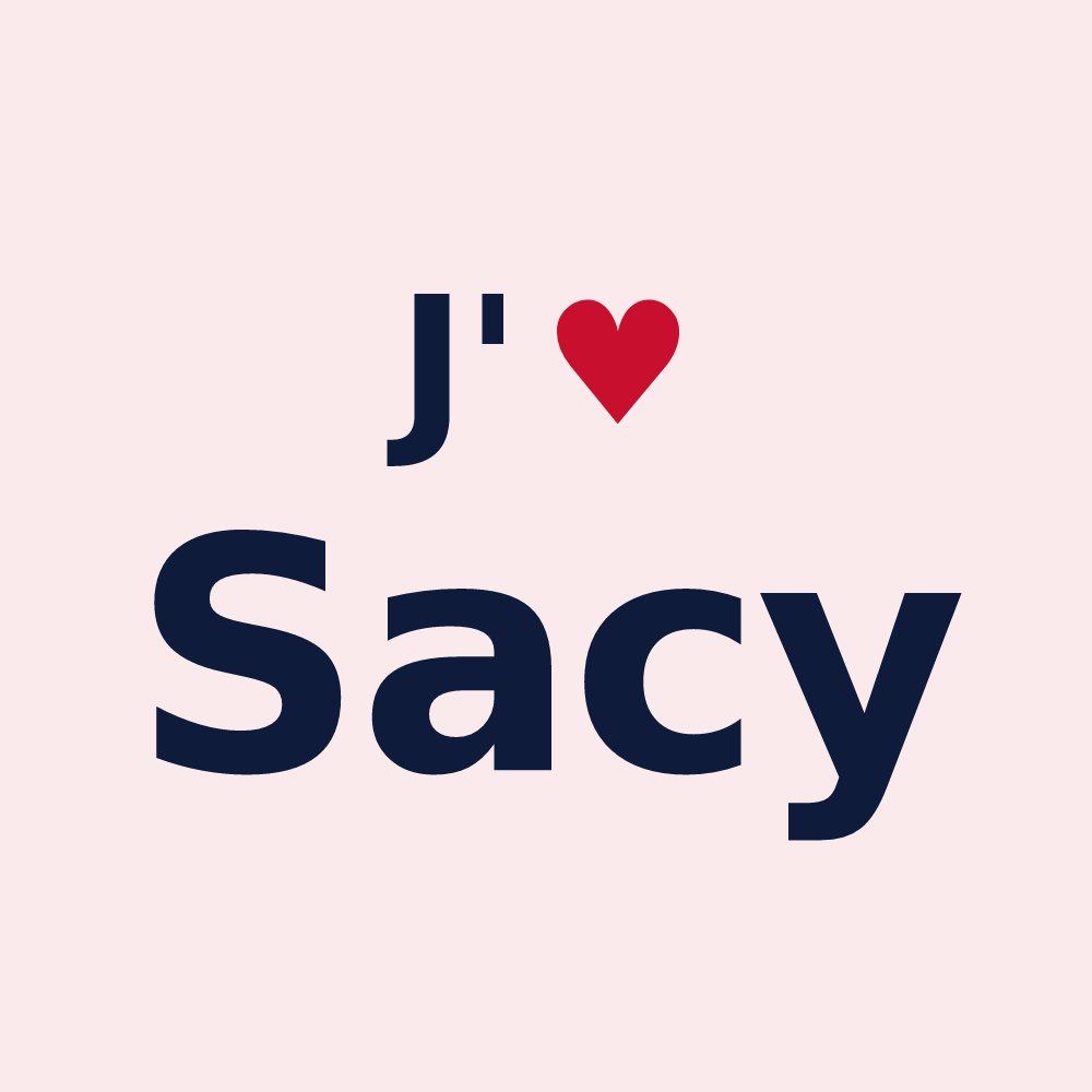 Magnet personnalisé Sacy — design J'aime Sacy