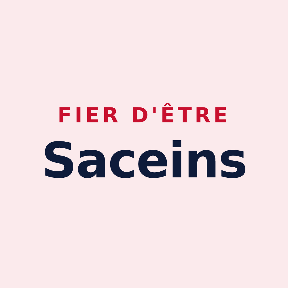 Magnet « Fier d'être Saceins » — design pour Sacy