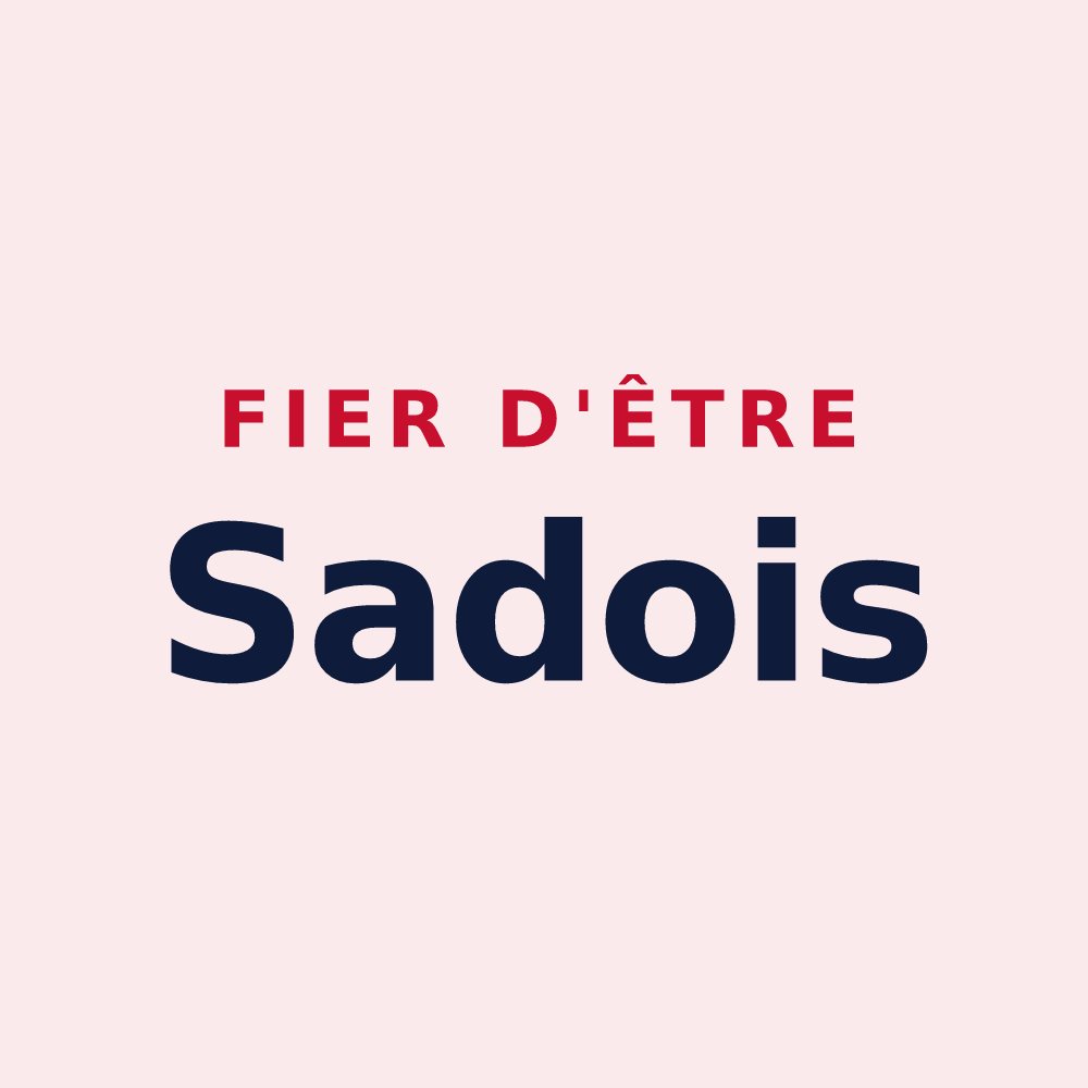 Magnet « Fier d'être Sadois » — design pour Sada