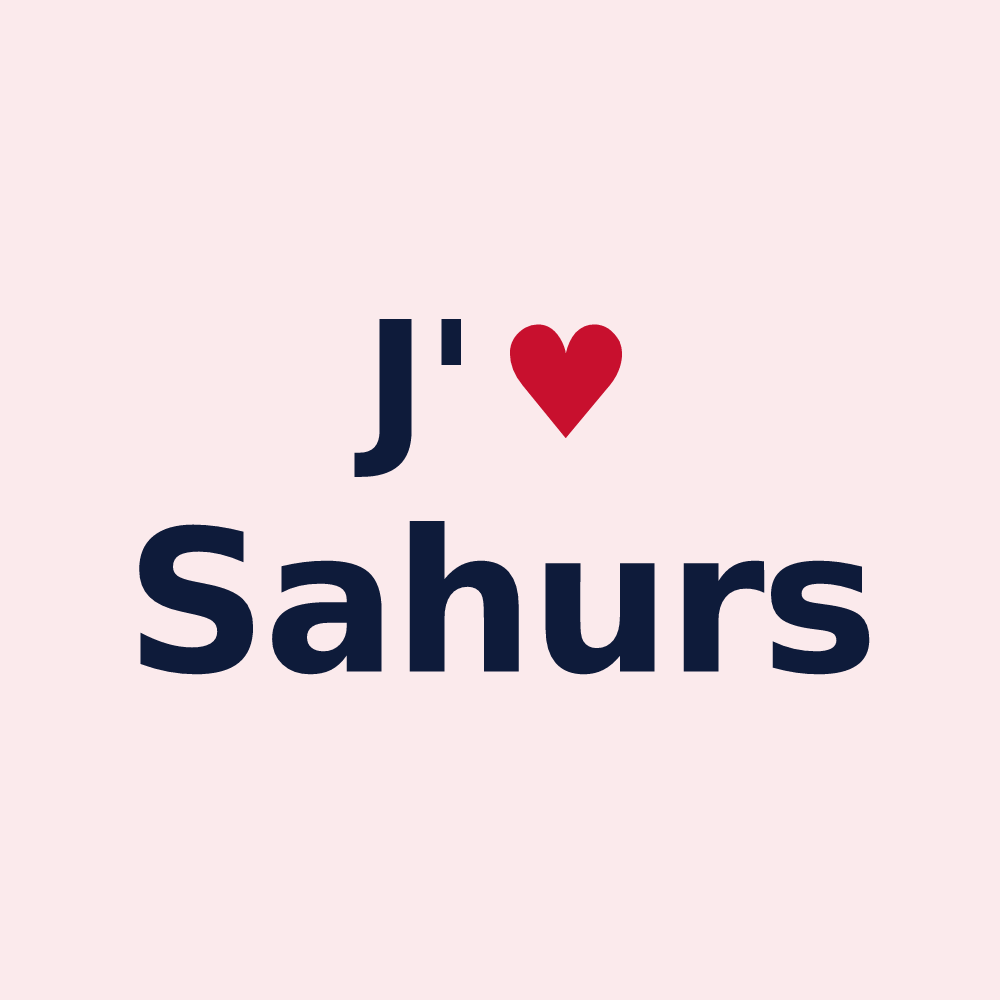 Magnet personnalisé Sahurs — design J'aime Sahurs