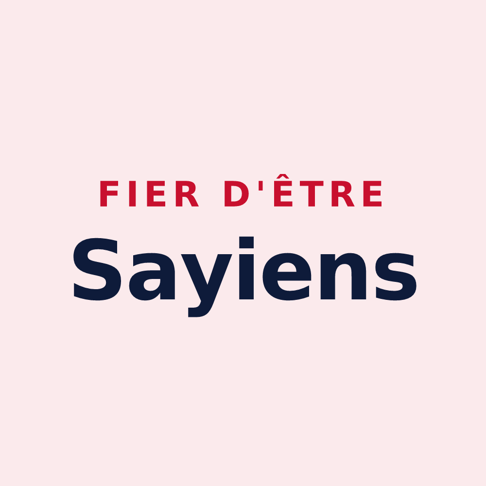 Magnet « Fier d'être Sayiens » — design pour Sai
