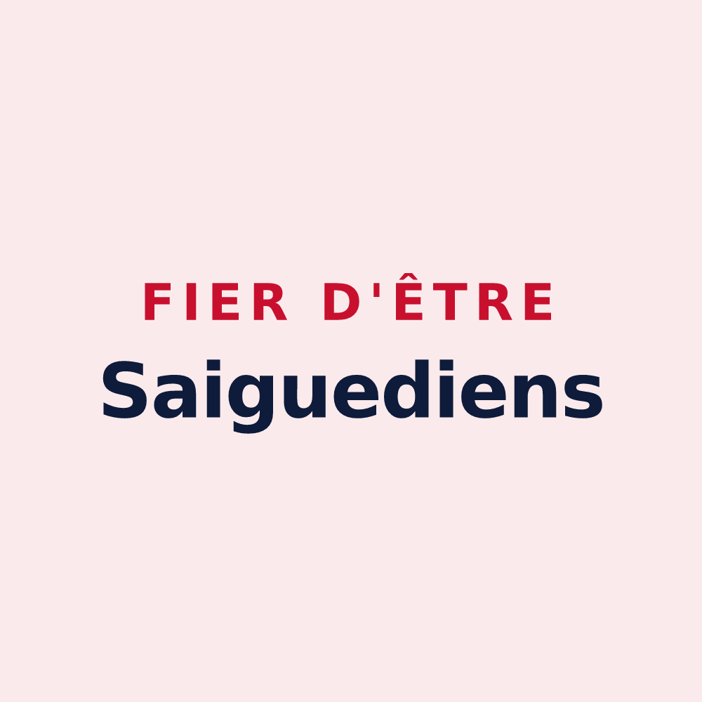 Magnet « Fier d'être Saiguediens » — design pour Saiguède