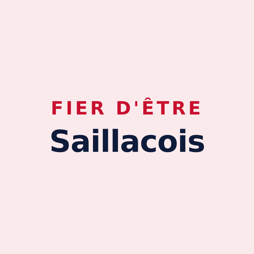 Magnet « Fier d'être Saillacois » — design pour Saillac