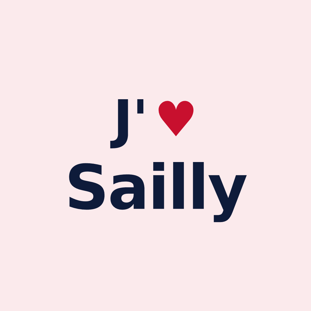 Magnet personnalisé Sailly — design J'aime Sailly