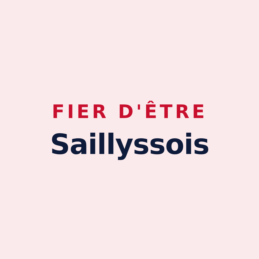 Magnet « Fier d'être Saillyssois » — design pour Sailly-Flibeaucourt