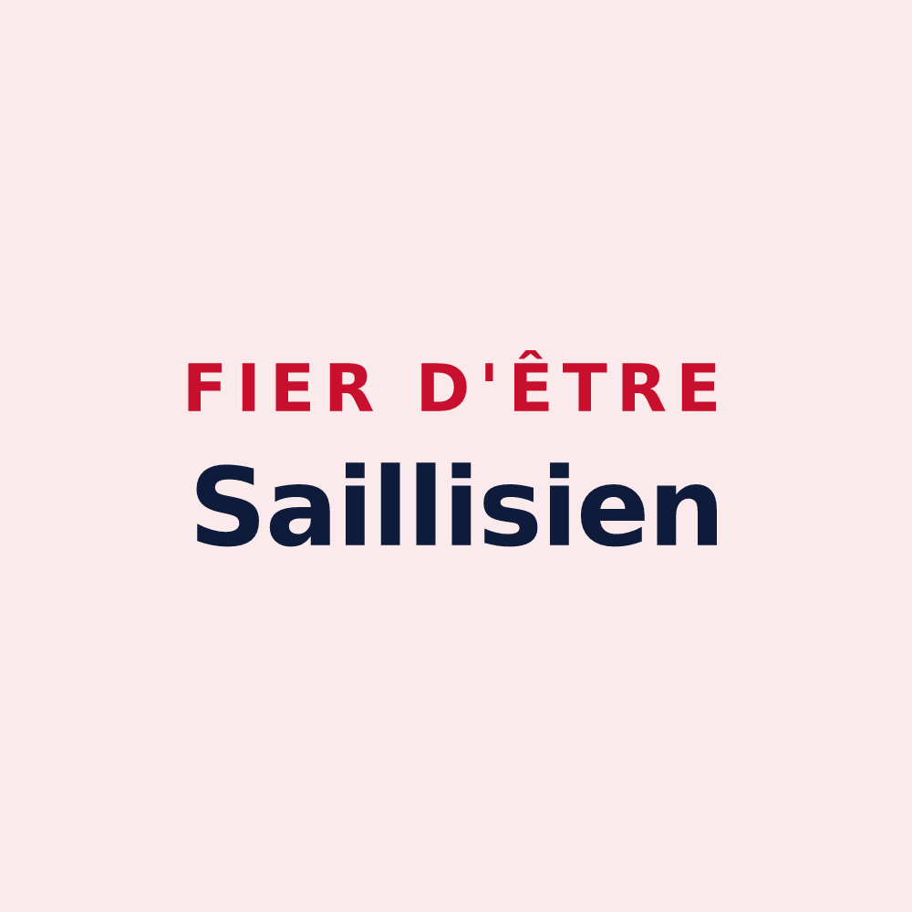Magnet « Fier d'être Saillisien » — design pour Sailly-sur-la-Lys