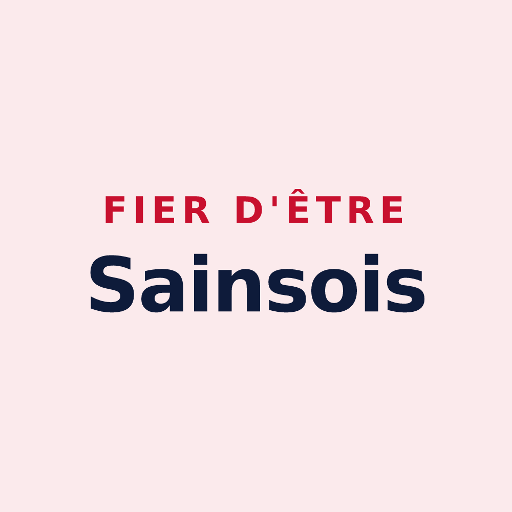 Magnet « Fier d'être Sainsois » — design pour Sains-du-Nord