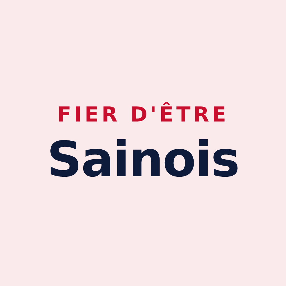 Magnet « Fier d'être Sainois » — design pour Sains-en-Amiénois