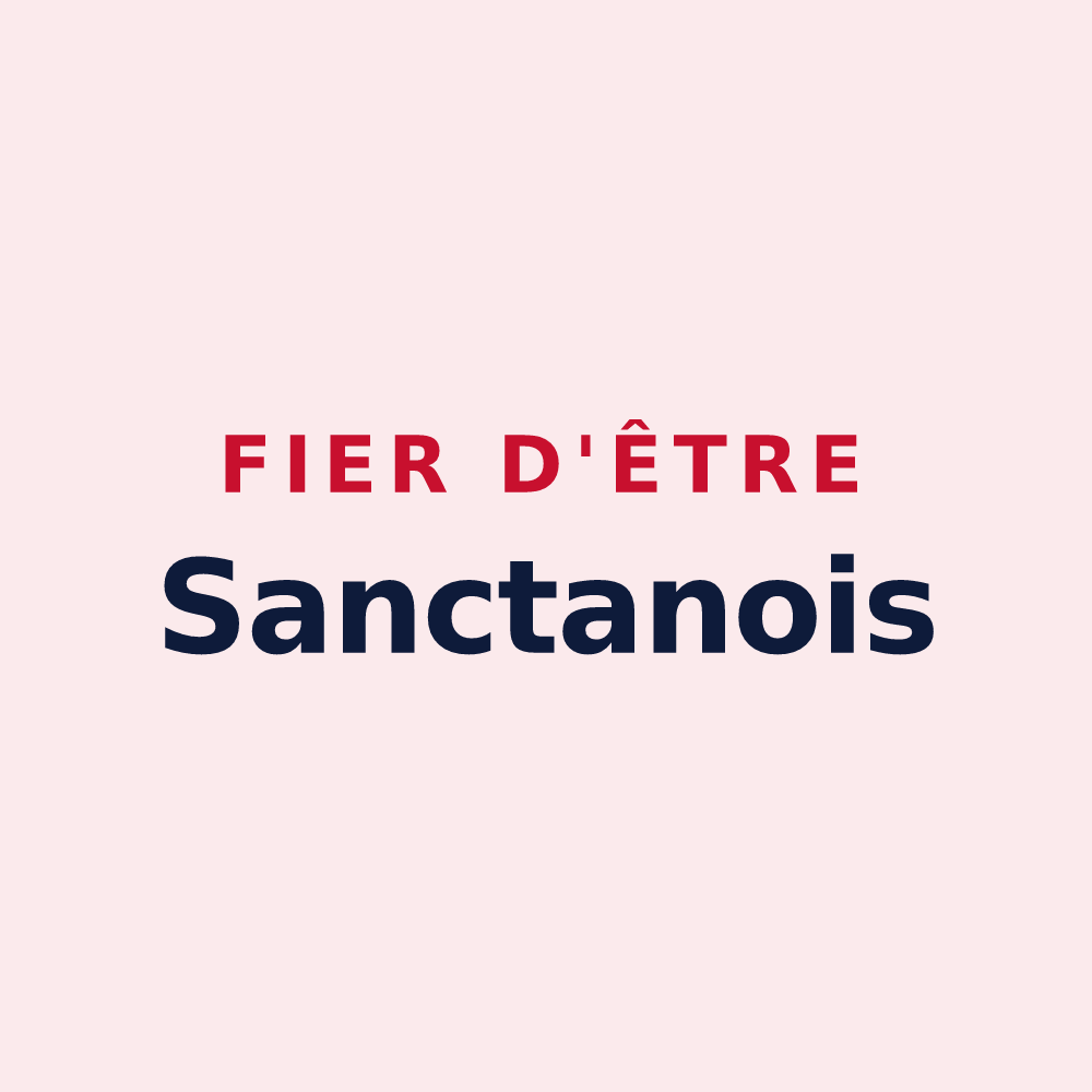 Magnet « Fier d'être Sanctanois » — design pour Sains-lès-Pernes