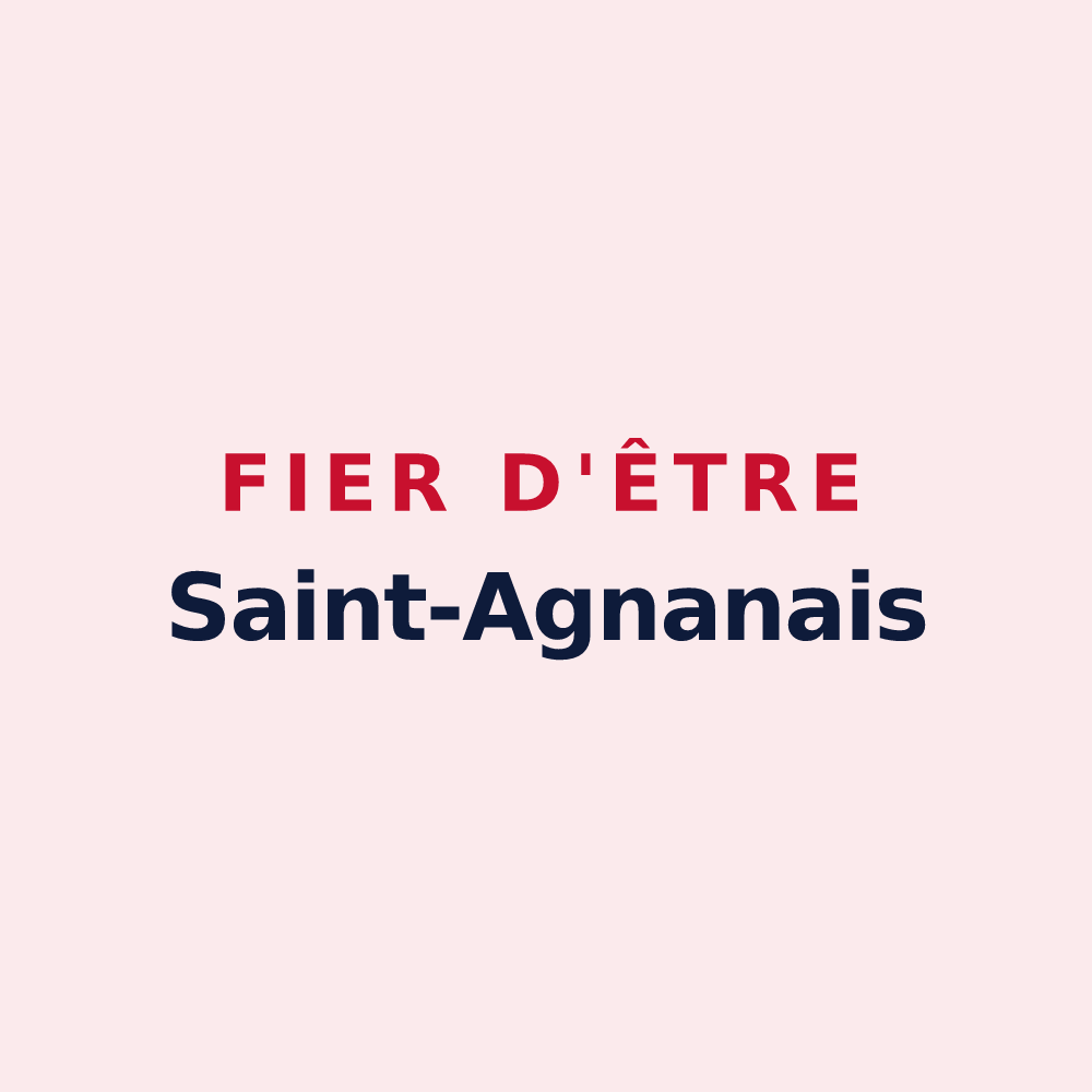Magnet « Fier d'être Saint-Agnanais » — design pour Saint-Agnan