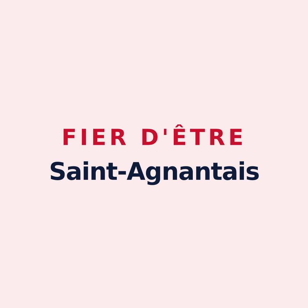 Magnet « Fier d'être Saint-Agnantais » — design pour Saint-Agnant