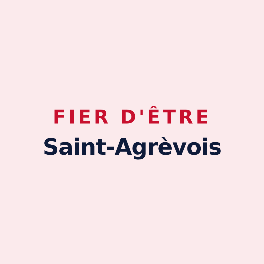 Magnet « Fier d'être Saint-Agrèvois » — design pour Saint-Agrève