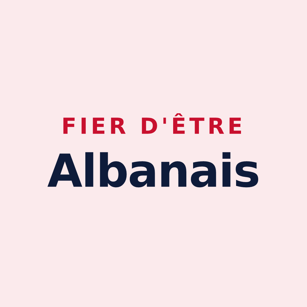 Magnet « Fier d'être Albanais » — design pour Saint-Alban