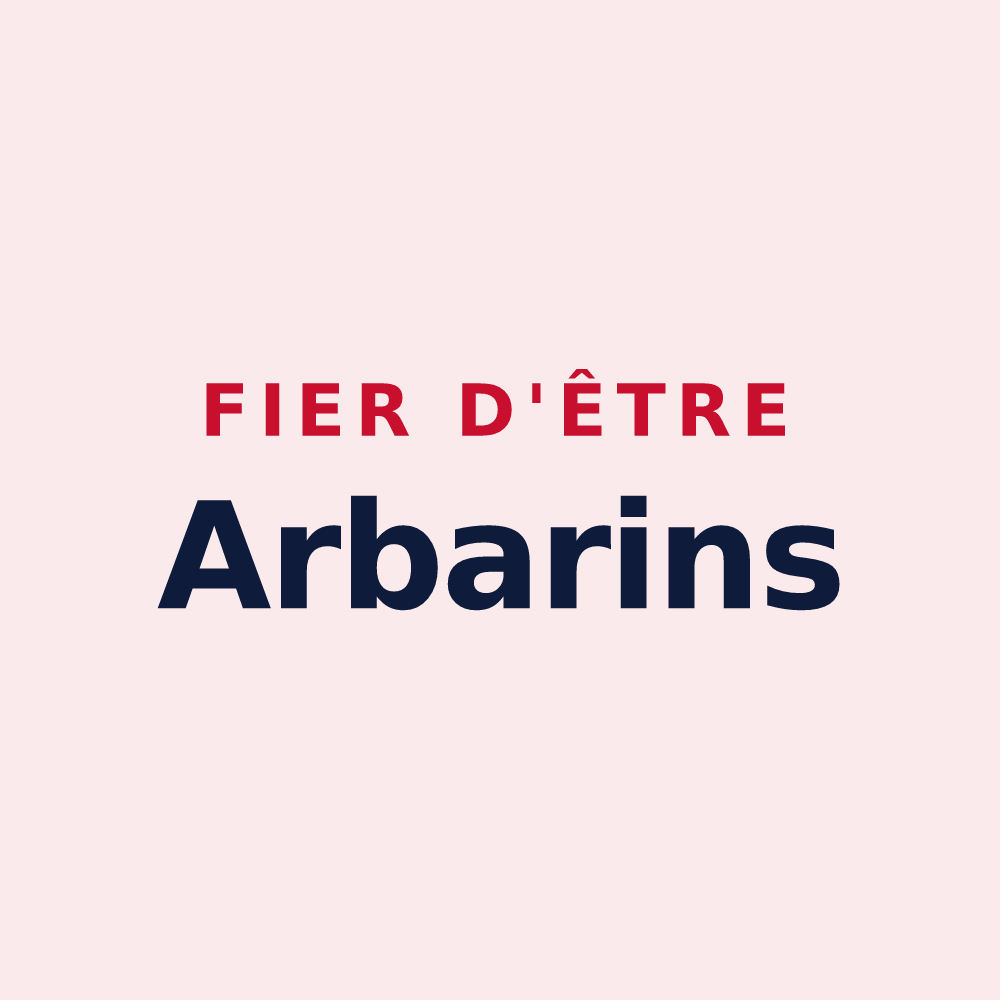 Magnet « Fier d'être Arbarins » — design pour Saint-Alban-d'Hurtières