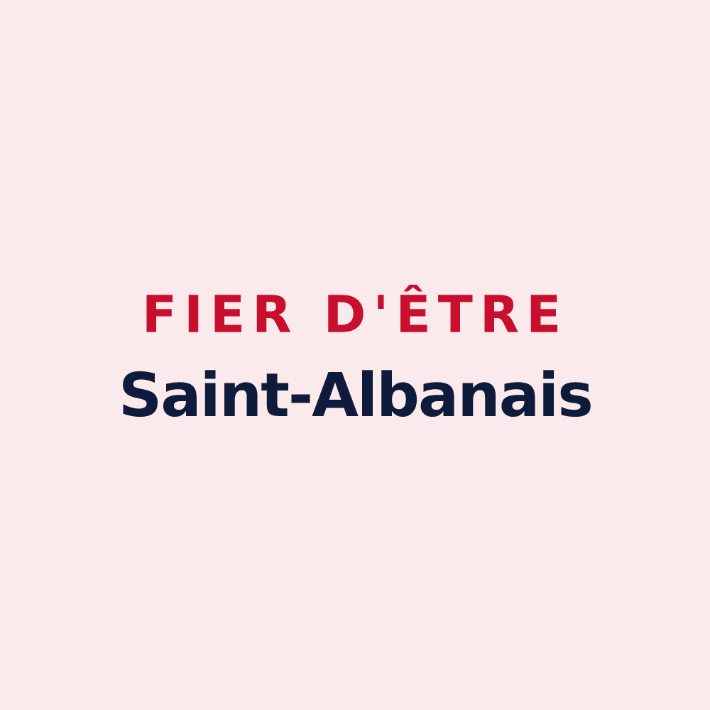 Magnet « Fier d'être Saint-Albanais » — design pour Saint-Alban