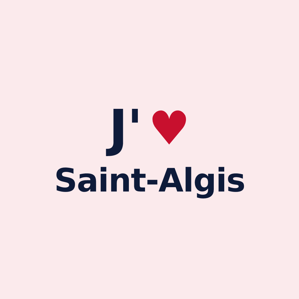 Magnet personnalisé Saint-Algis — design J'aime Saint-Algis