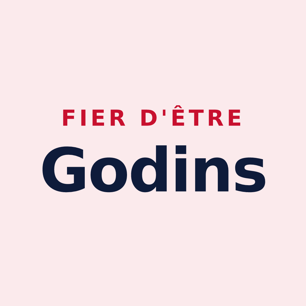 Magnet « Fier d'être Godins » — design pour Saint-Amand-sur-Fion