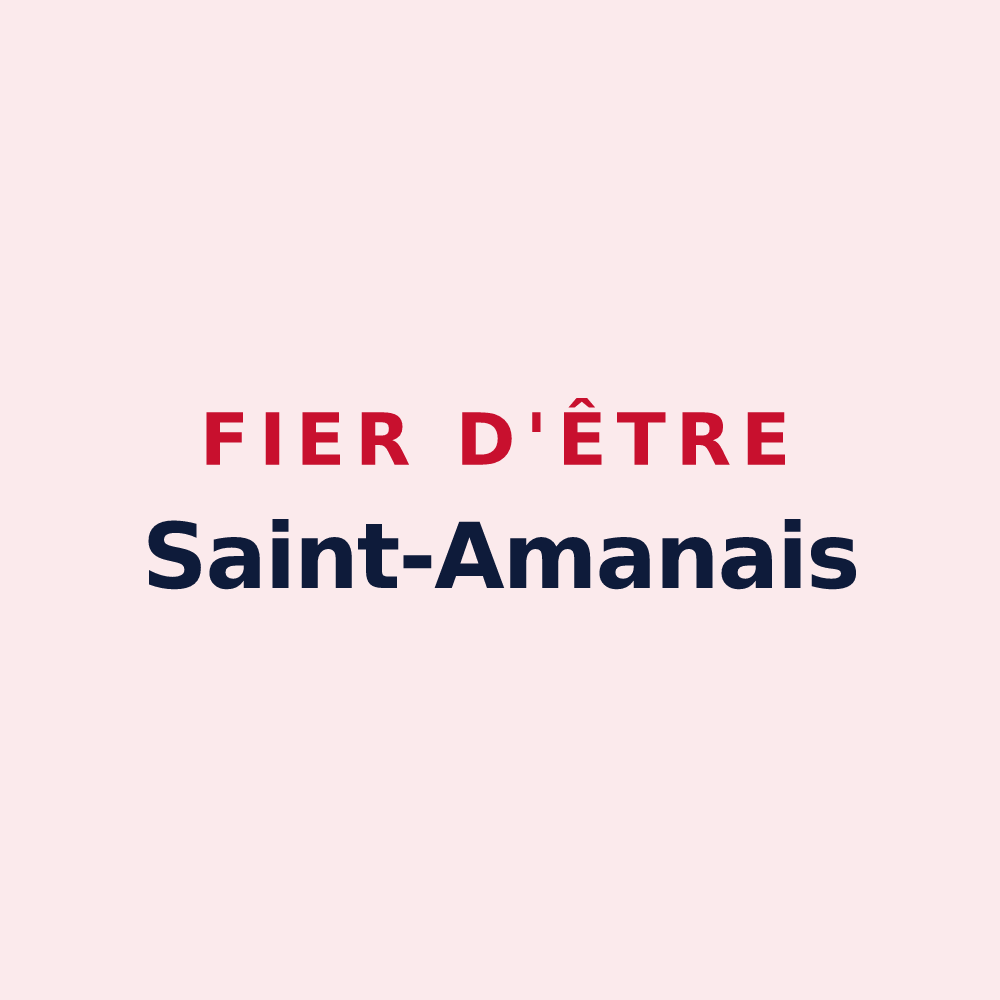 Magnet « Fier d'être Saint-Amanais » — design pour Saint-Amans