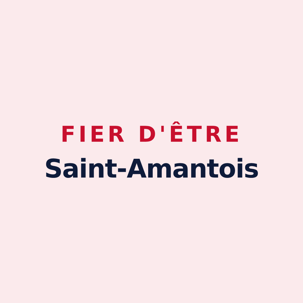 Magnet « Fier d'être Saint-Amantois » — design pour Saint-Amant-de-Boixe