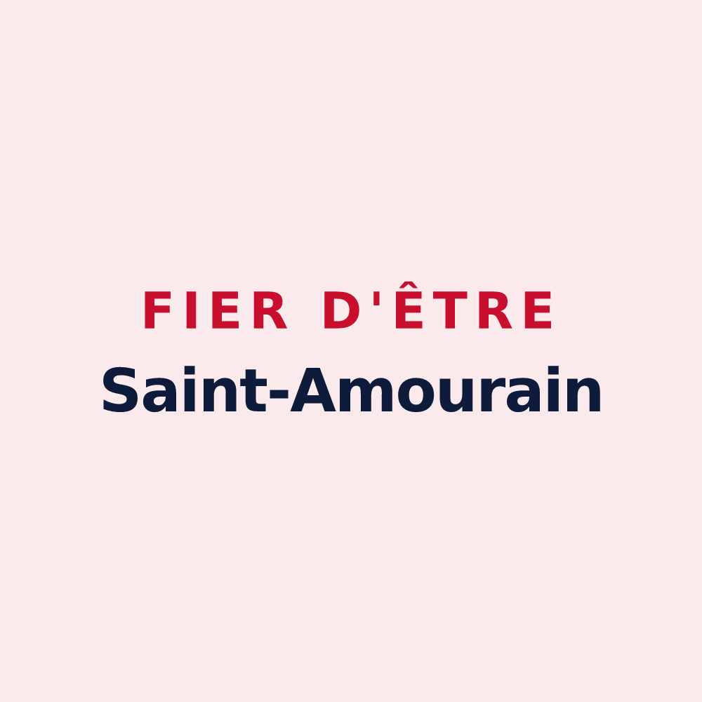 Magnet « Fier d'être Saint-Amourain » — design pour Saint-Amour