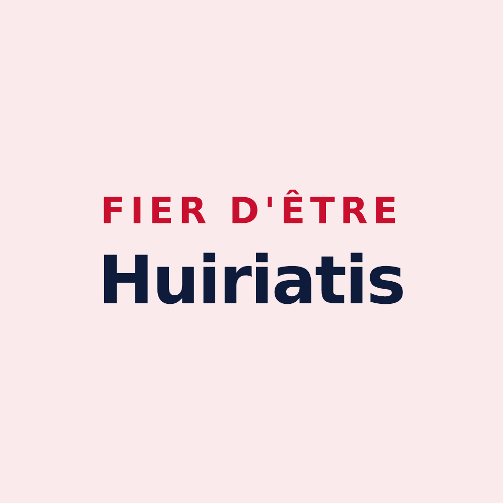 Magnet « Fier d'être Huiriatis » — design pour Saint-André-d'Huiriat