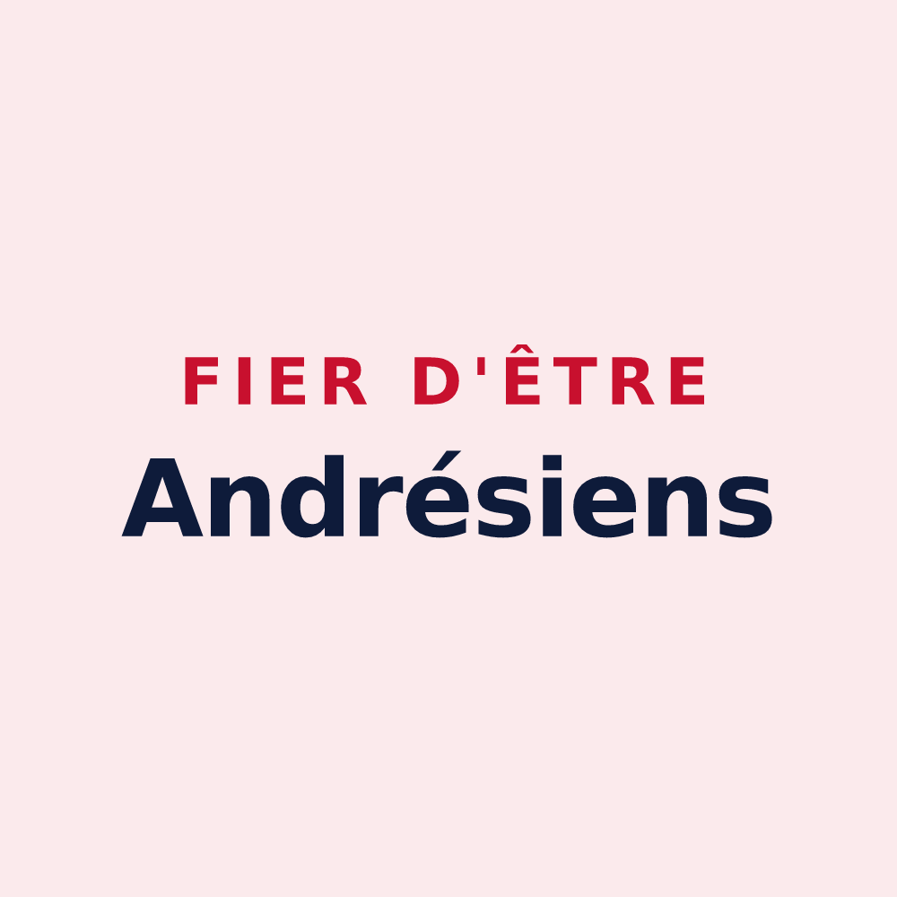 Magnet « Fier d'être Andrésiens » — design pour Saint-André-de-l'Eure
