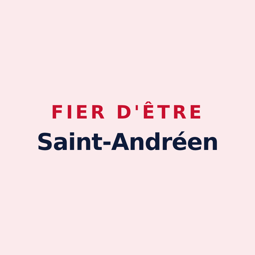 Magnet « Fier d'être Saint-Andréen » — design pour Saint-André-des-Eaux