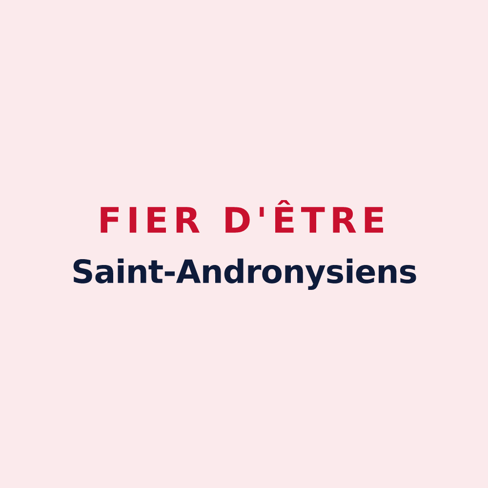 Magnet « Fier d'être Saint-Andronysiens » — design pour Saint-Androny