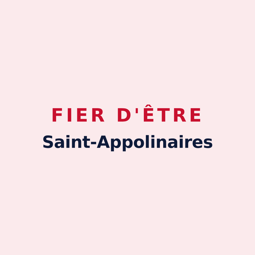 Magnet « Fier d'être Saint-Appolinaires » — design pour Saint-Appolinard