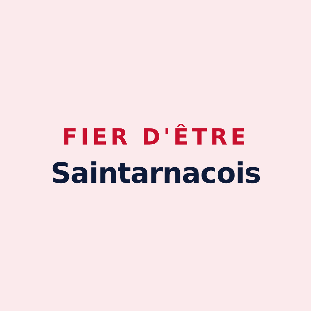 Magnet « Fier d'être Saintarnacois » — design pour Saint-Arnac
