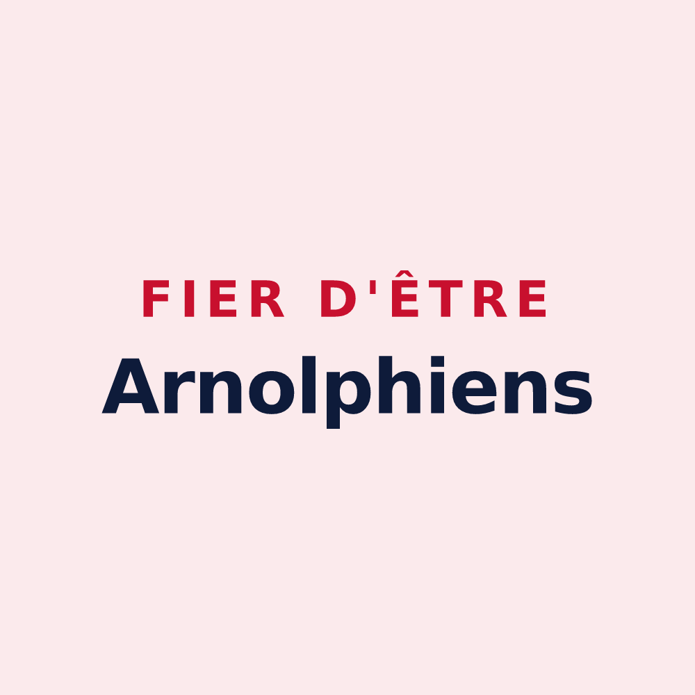 Magnet « Fier d'être Arnolphiens » — design pour Saint-Arnoult-en-Yvelines