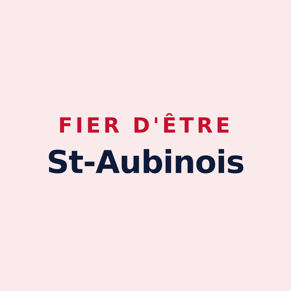 Magnet « Fier d'être St-Aubinois » — design pour Saint-Aubin
