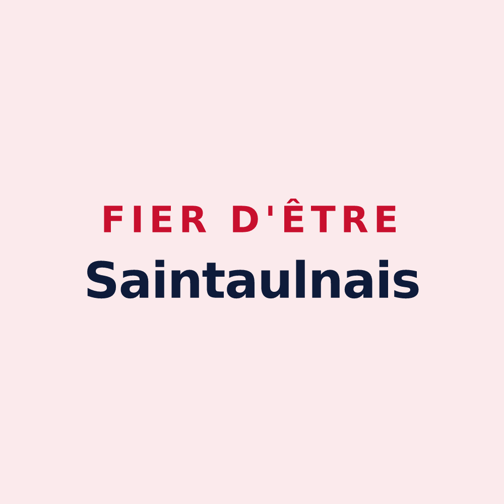 Magnet « Fier d'être Saintaulnais » — design pour Saint-Aubin-des-Bois