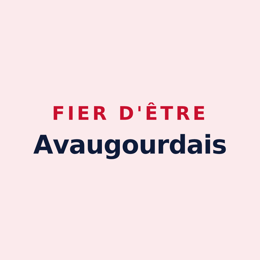 Magnet « Fier d'être Avaugourdais » — design pour Saint-Avaugourd-des-Landes