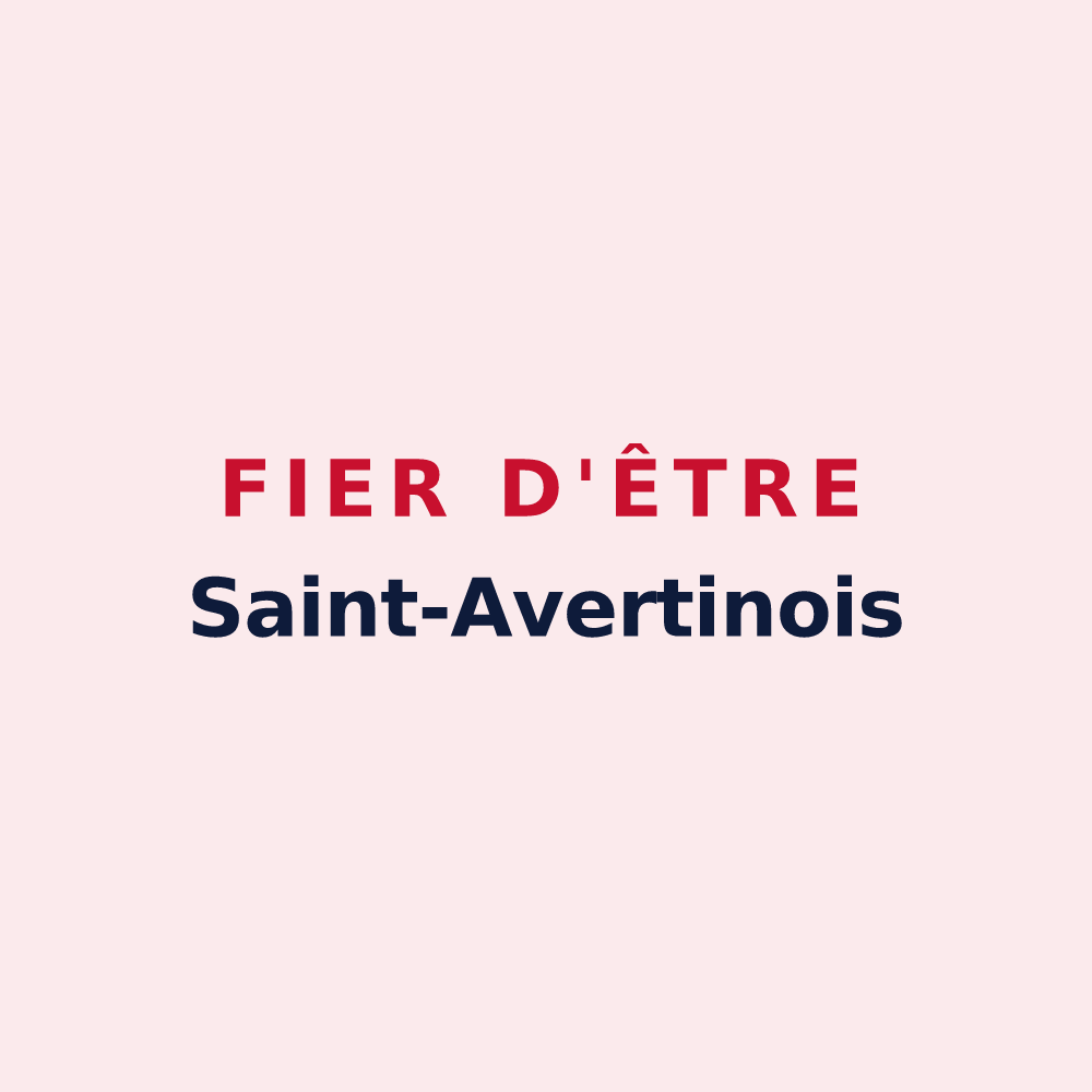 Magnet « Fier d'être Saint-Avertinois » — design pour Saint-Avertin