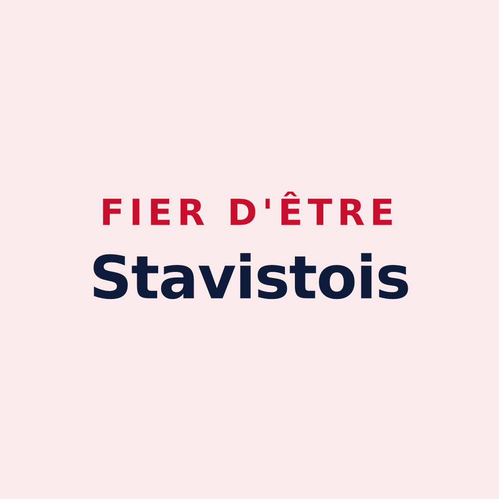 Magnet « Fier d'être Stavistois » — design pour Saint-Avit