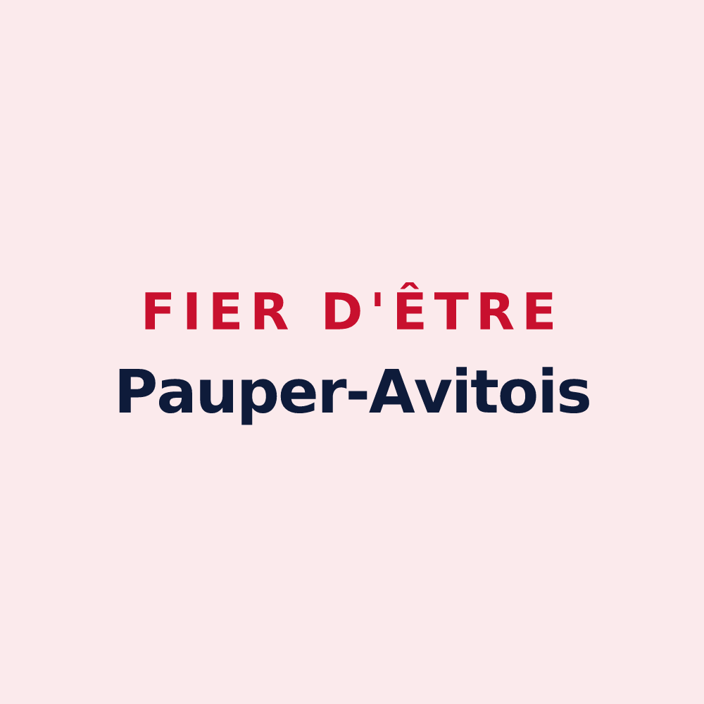 Magnet « Fier d'être Pauper-Avitois » — design pour Saint-Avit-le-Pauvre