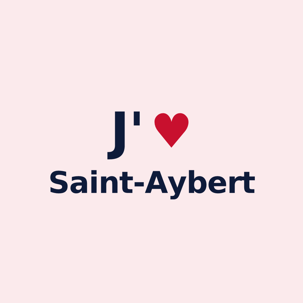 Magnet personnalisé Saint-Aybert — design J'aime Saint-Aybert